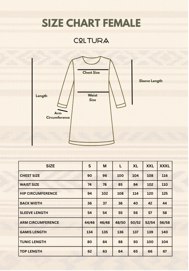 Size chart female